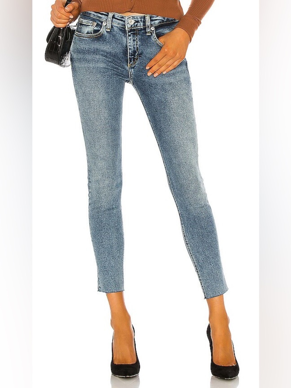 Rag & Bone Cate Mid Rise Ankle Skinny in Morgan 24